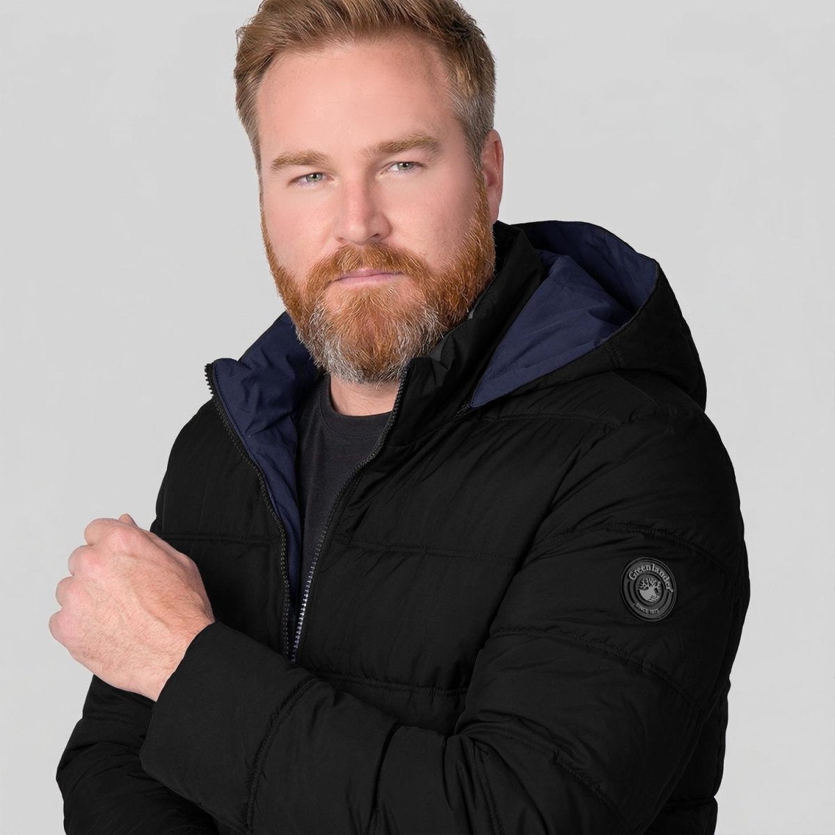 Chamarra reversible plus size para hombre con capucha Greenlander - Greenlander