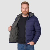 Chamarra reversible plus size para hombre con capucha Greenlander - Greenlander
