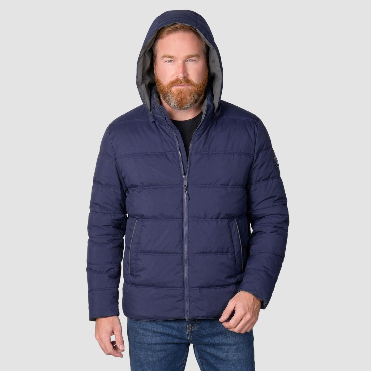 Chamarra reversible plus size para hombre con capucha Greenlander - Greenlander