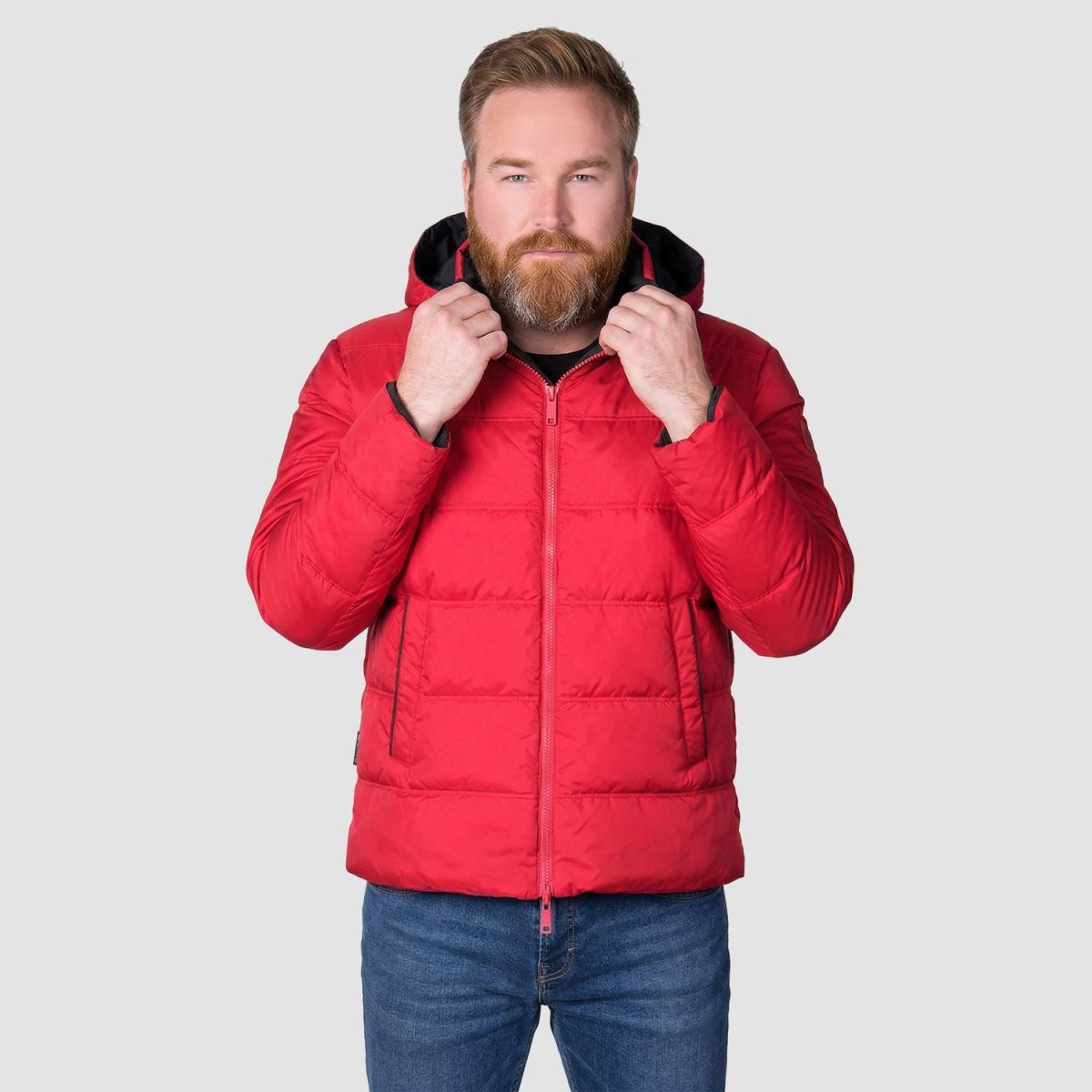 Chamarra reversible plus size para hombre con capucha Greenlander - Greenlander