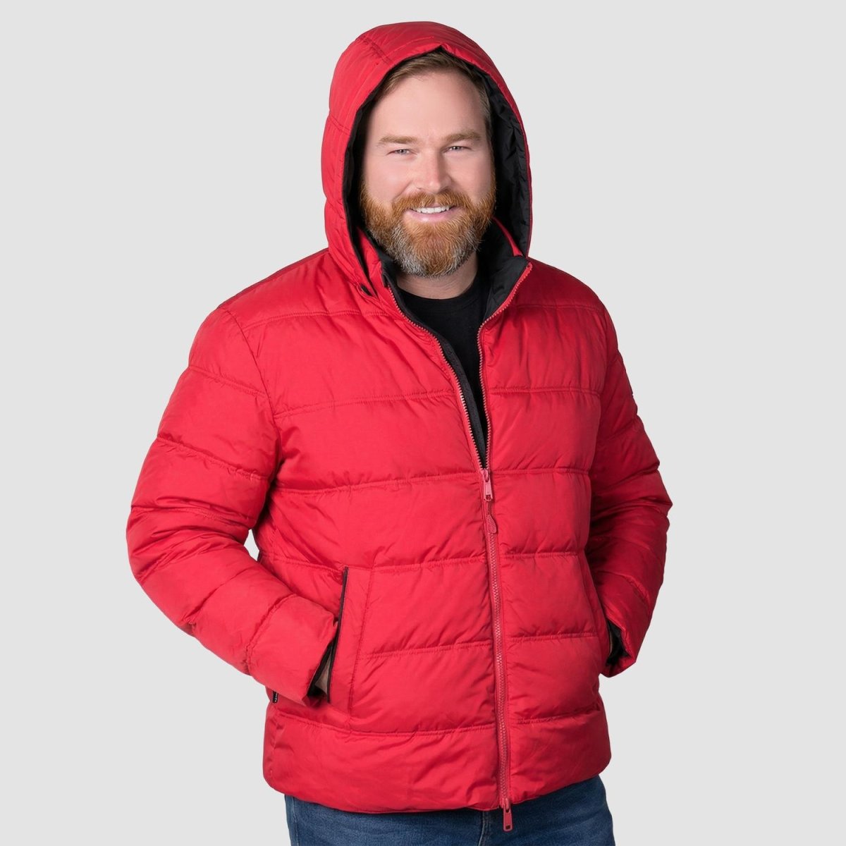 Chamarra reversible plus size para hombre con capucha Greenlander - Greenlander