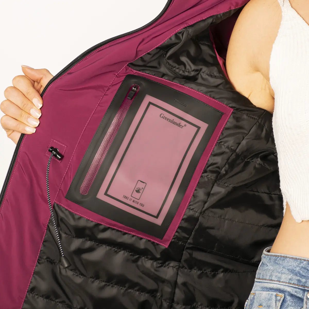 Chamarra Rompevientos Ajustable con Capucha Mujer Slim Fit| Greenlander - Greenlander