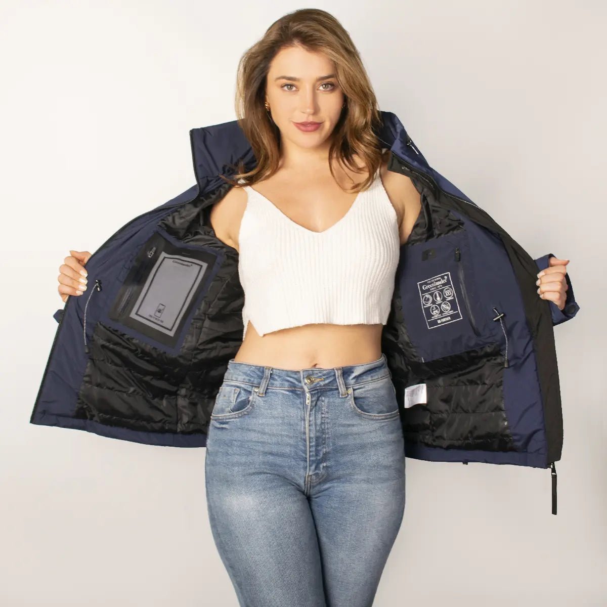 Chamarra Rompevientos Ajustable con Capucha Mujer Slim Fit| Greenlander - Greenlander