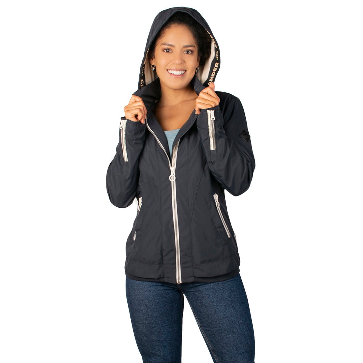 Chamarra Rompevientos Con Gorro Desmontable Mujer - The Original Greenlander