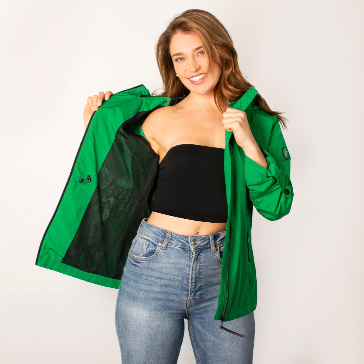 Chamarra Rompevientos Ligero con Capucha Para Mujer Greenlander - The Original Greenlander