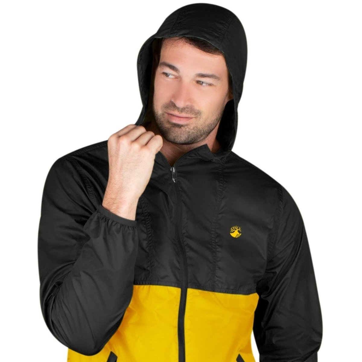 Chamarra Rompevientos Ligero Con Gorro Hombre - Greenlander