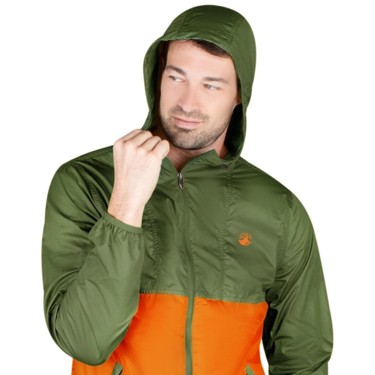 Chamarra Rompevientos Ligero Con Gorro Hombre - Greenlander