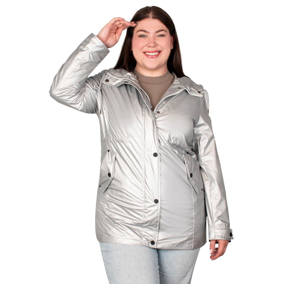 Chamarra Rompevientos Ligero Mujer Plus Size - The Original Greenlander