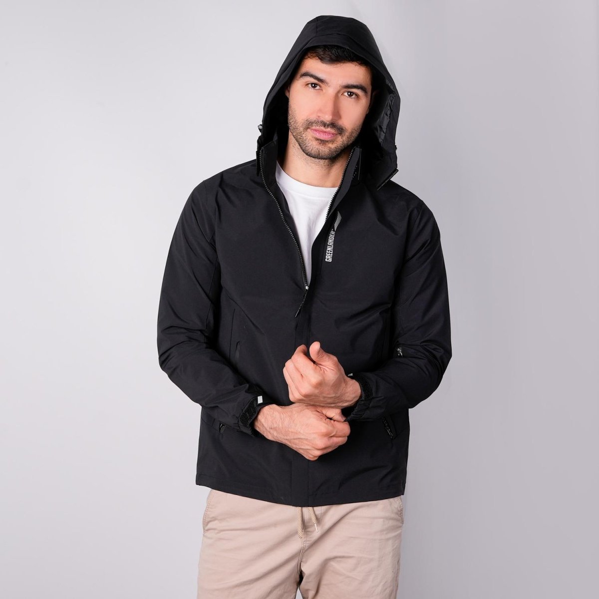 Chamarra rompevientos para hombre con capucha desmontable Greenlander - Greenlander