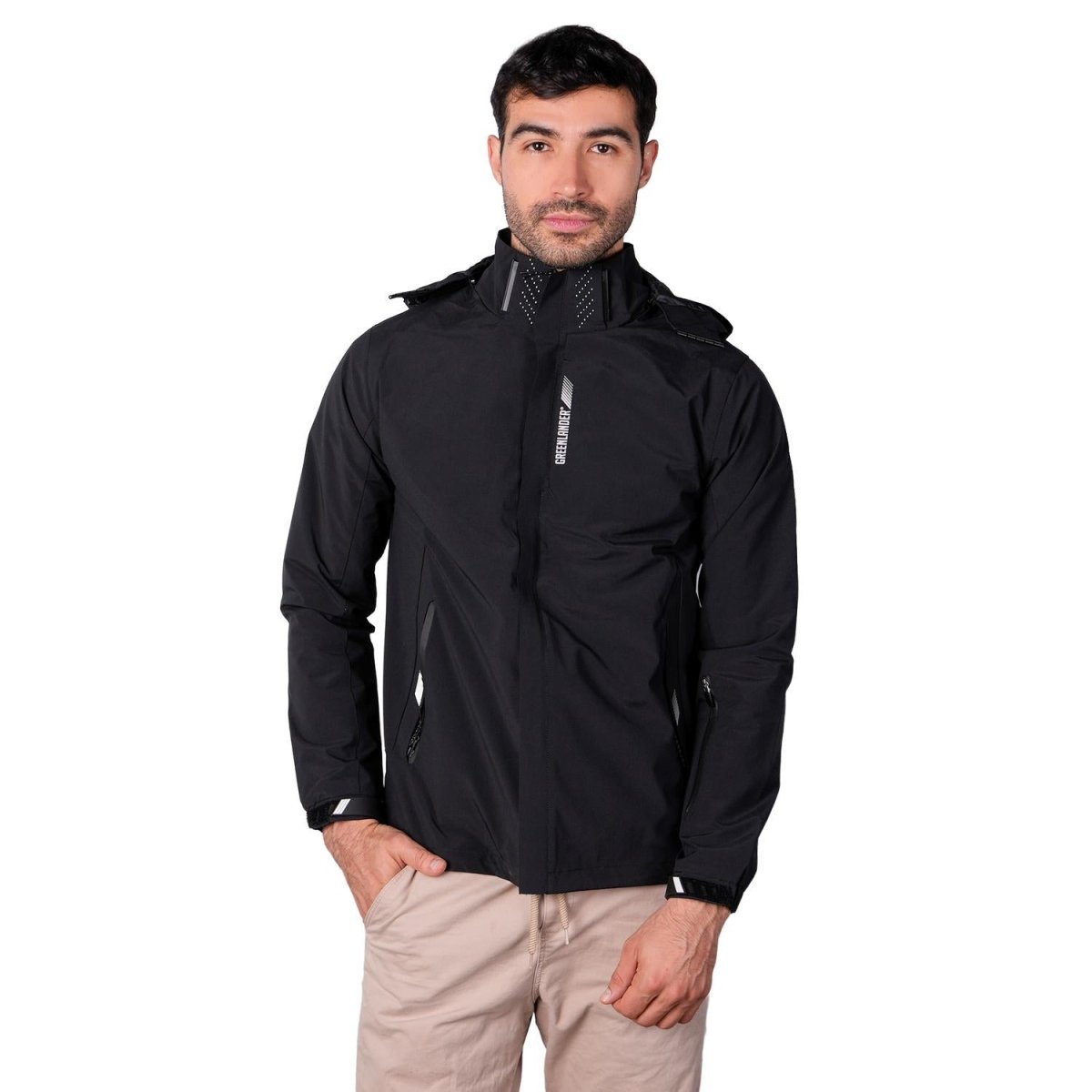 Chamarra rompevientos para hombre con capucha desmontable Greenlander - Greenlander