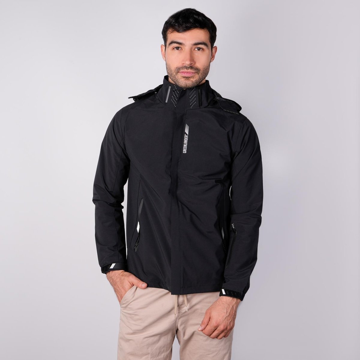 Chamarra rompevientos para hombre con capucha desmontable Greenlander - Greenlander