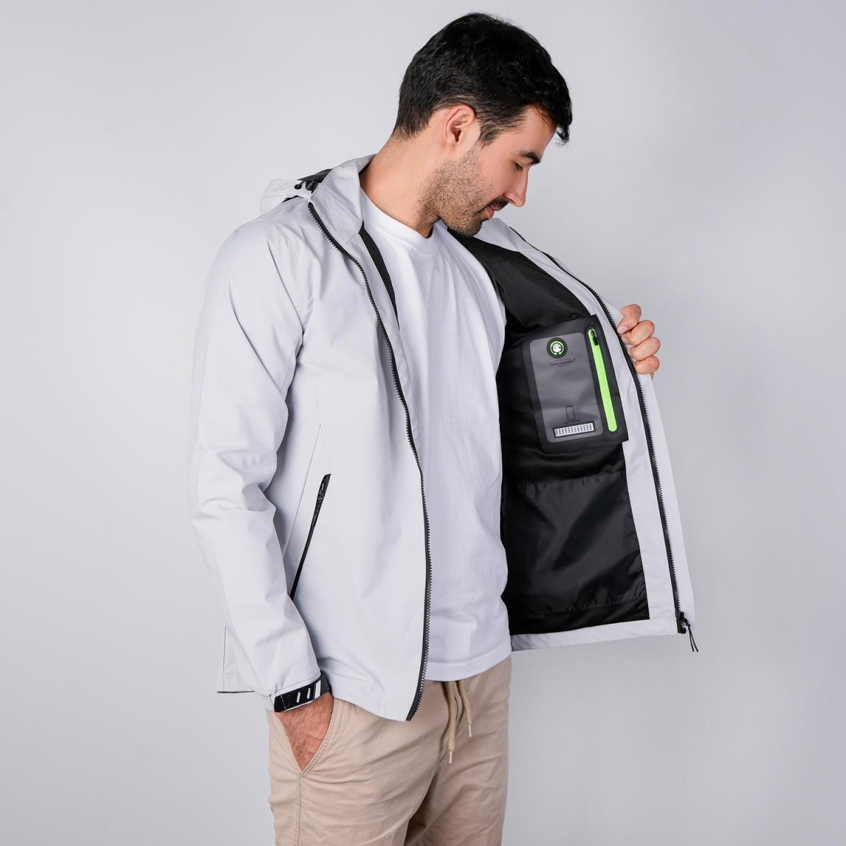 Chamarra rompevientos para hombre con capucha desmontable Greenlander - Greenlander