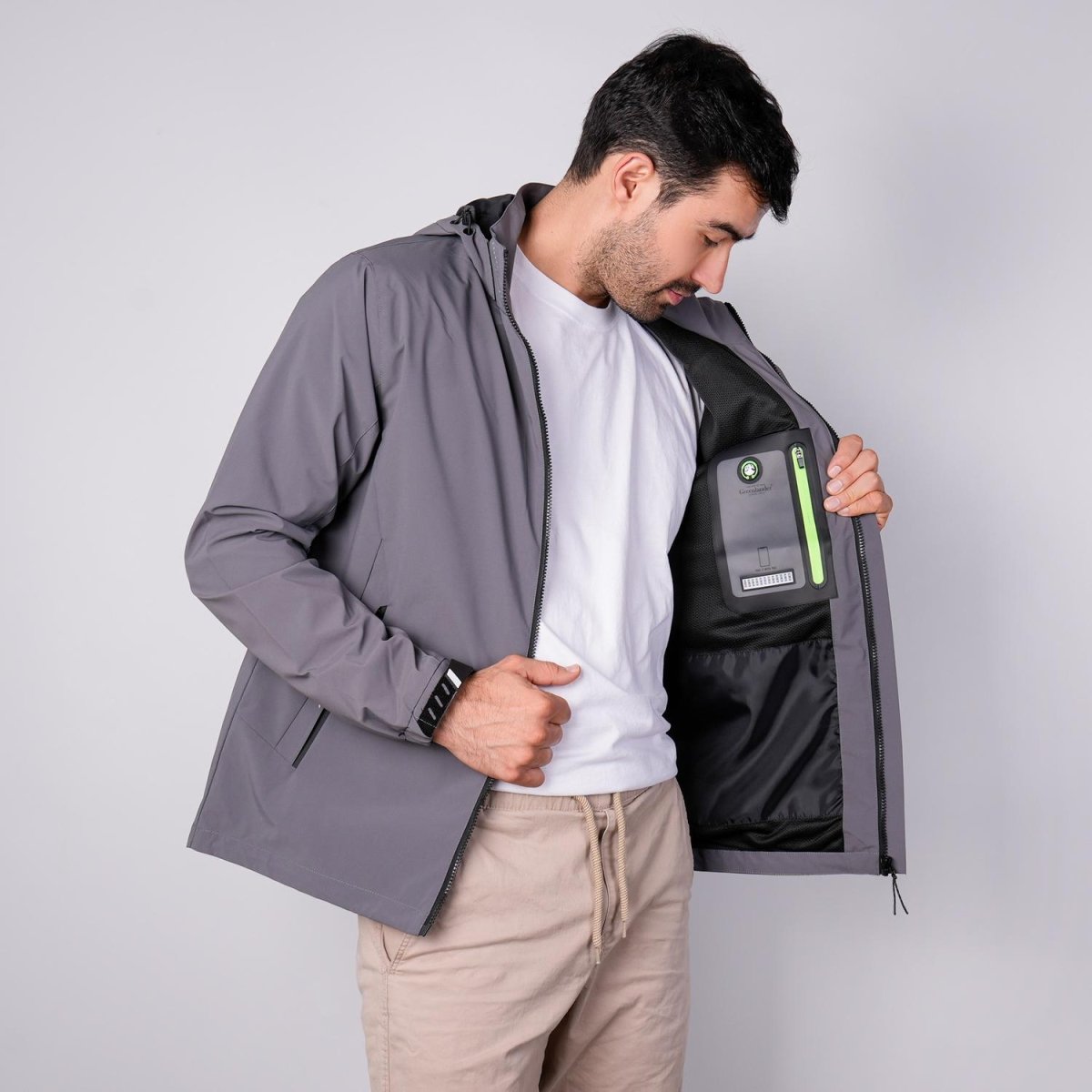 Chamarra rompevientos para hombre con capucha desmontable Greenlander - Greenlander