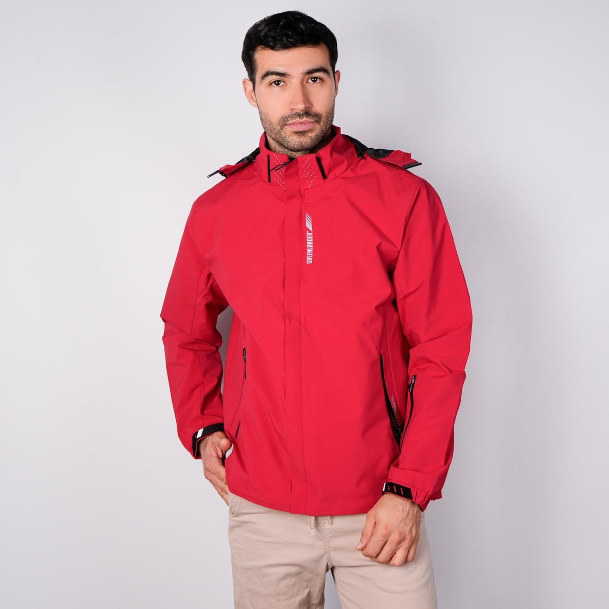 Chamarra rompevientos para hombre con capucha desmontable Greenlander - Greenlander