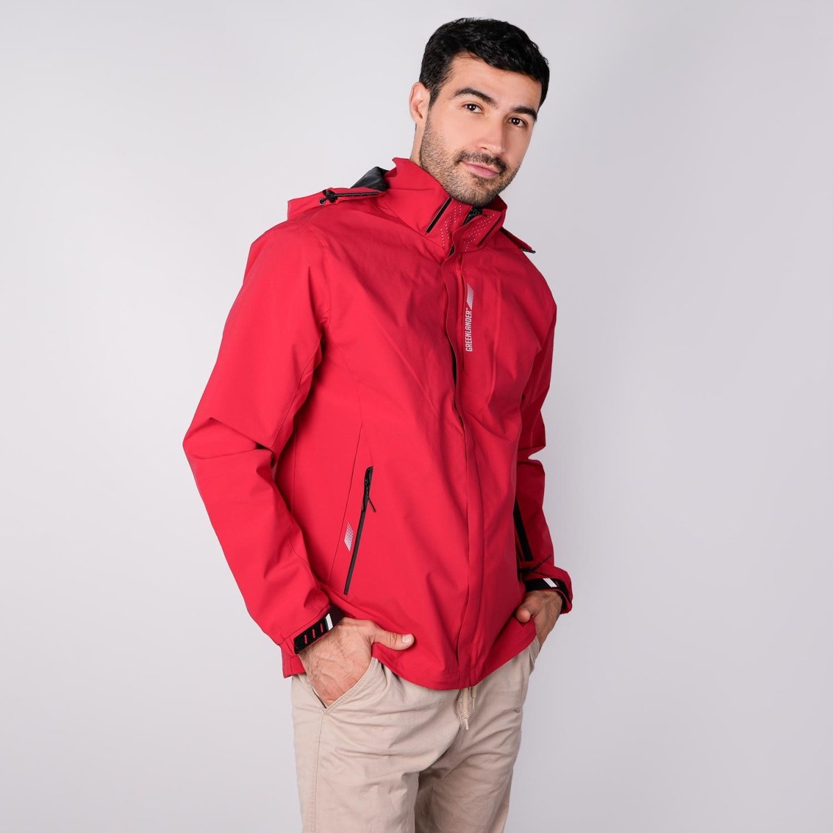 Chamarra rompevientos para hombre con capucha desmontable Greenlander - Greenlander
