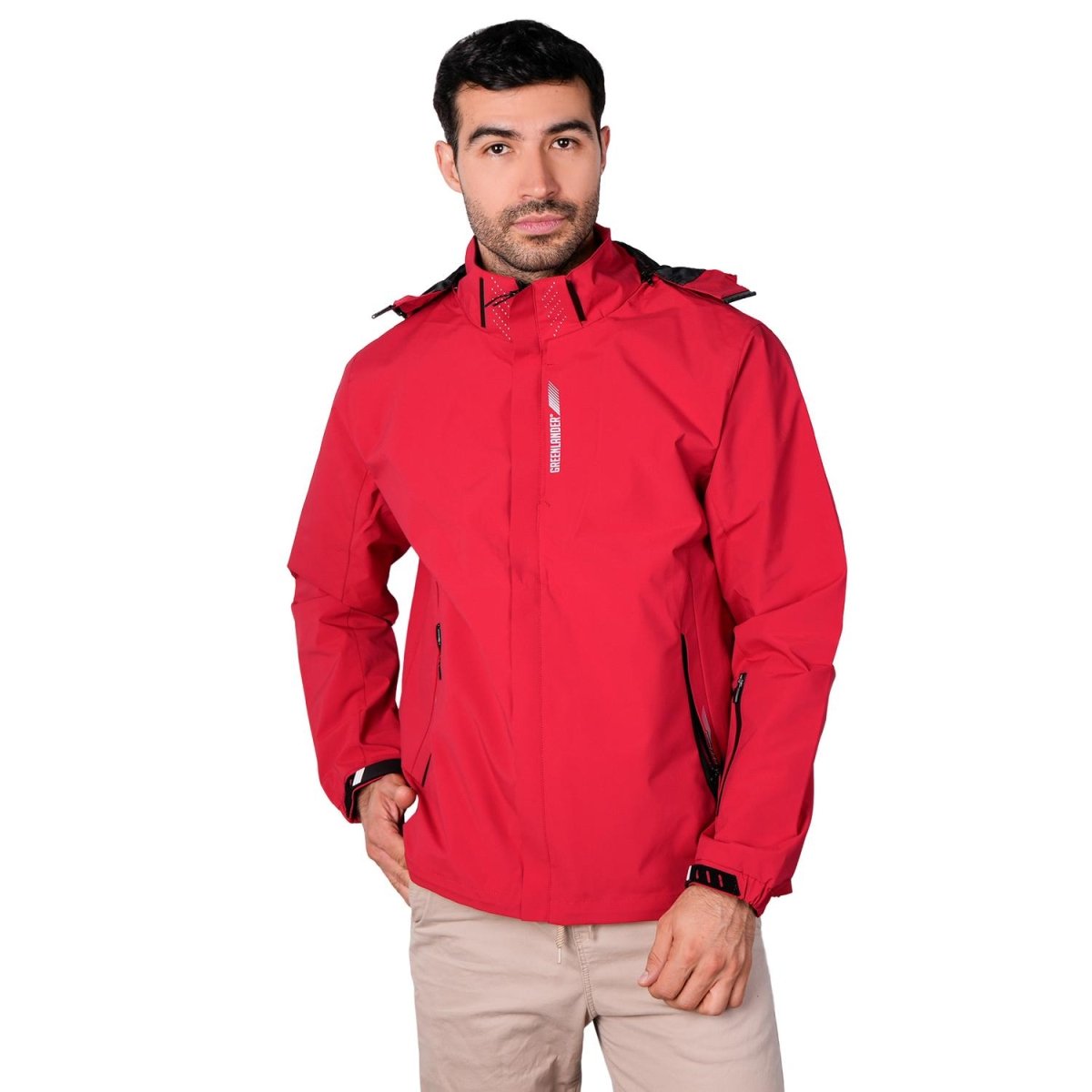 Chamarra rompevientos para hombre con capucha desmontable Greenlander - Greenlander