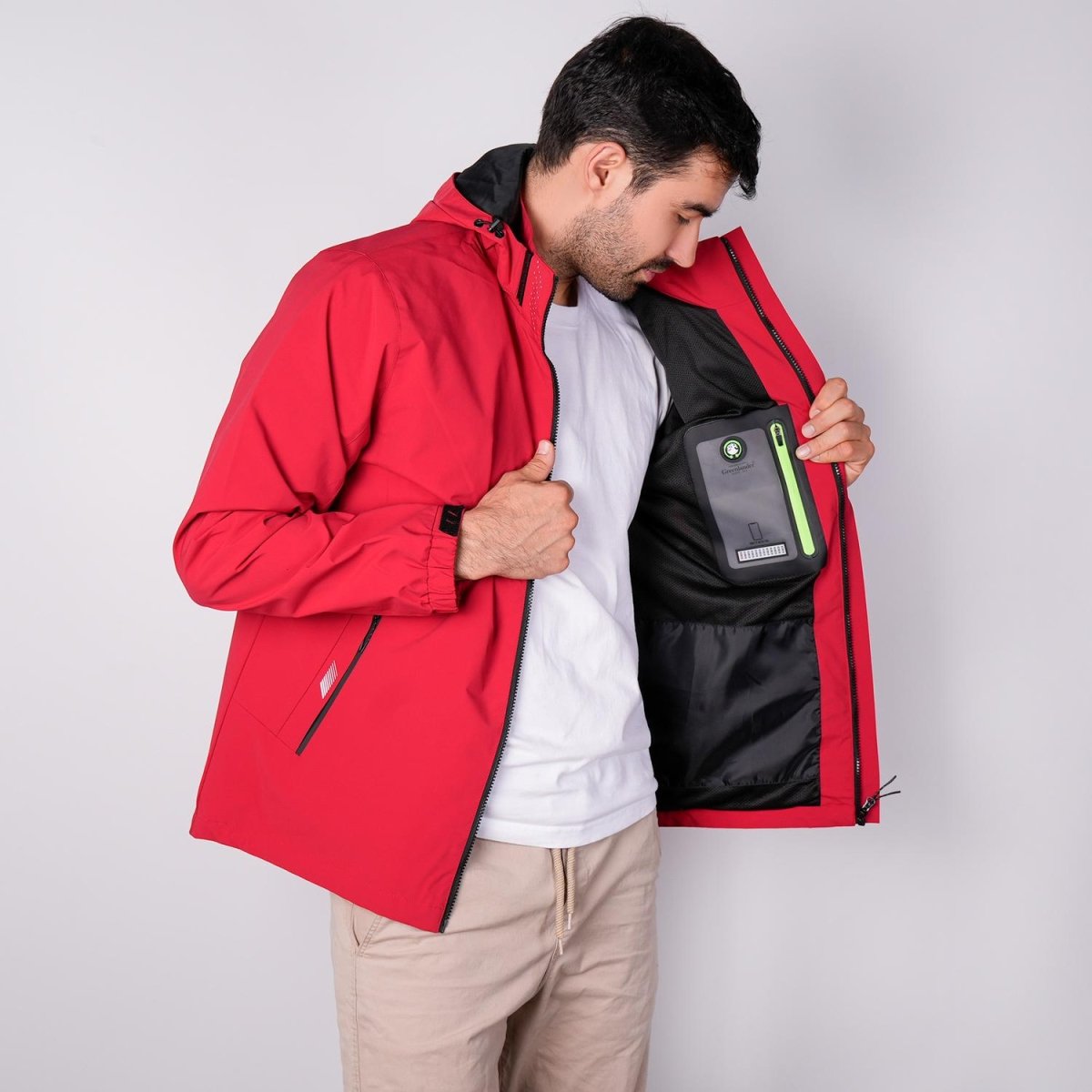 Chamarra rompevientos para hombre con capucha desmontable Greenlander - Greenlander