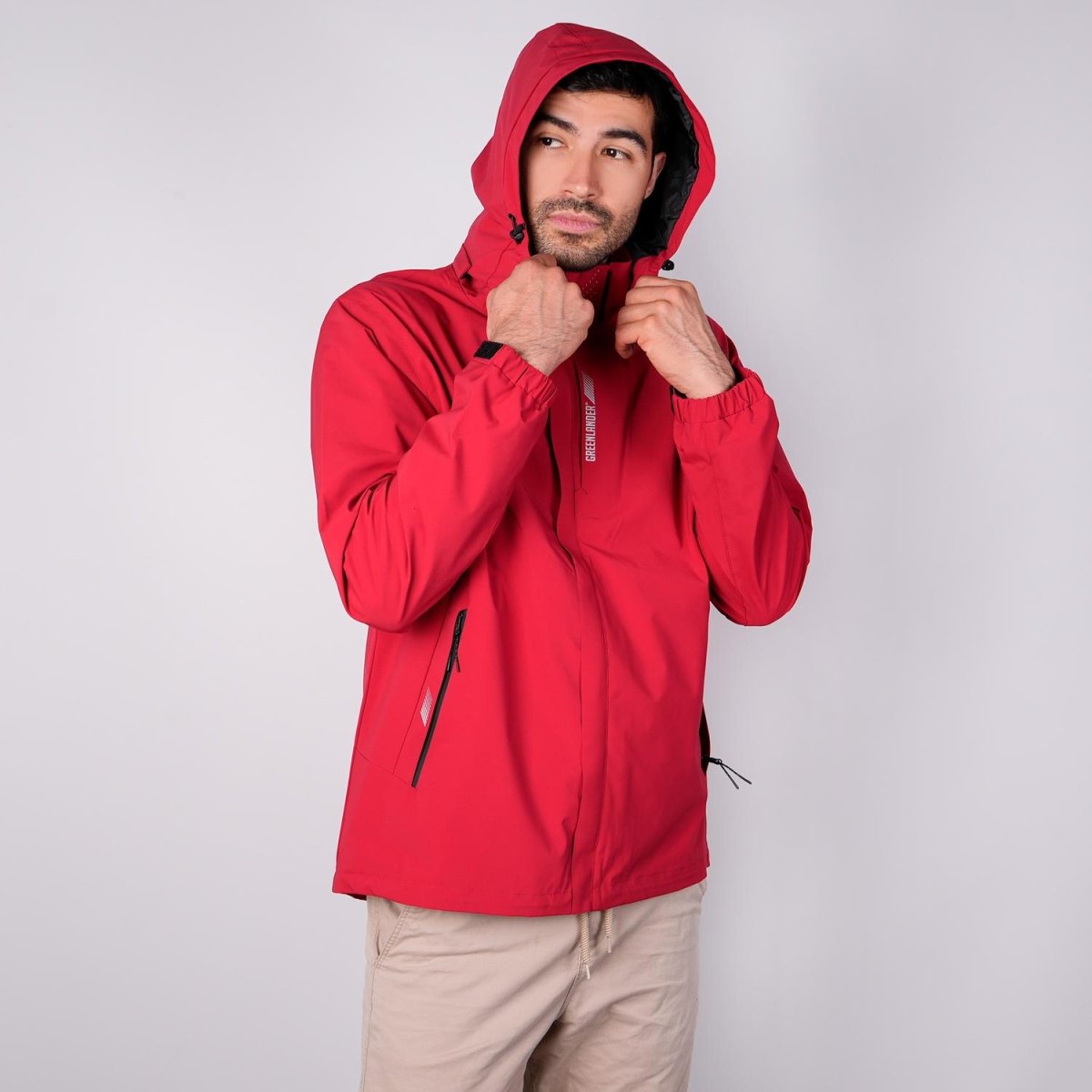 Chamarra rompevientos para hombre con capucha desmontable Greenlander - Greenlander