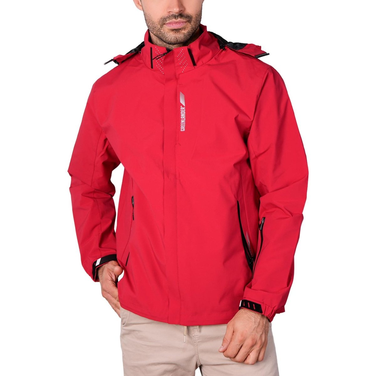 Chamarra rompevientos para hombre con capucha desmontable Greenlander - Greenlander