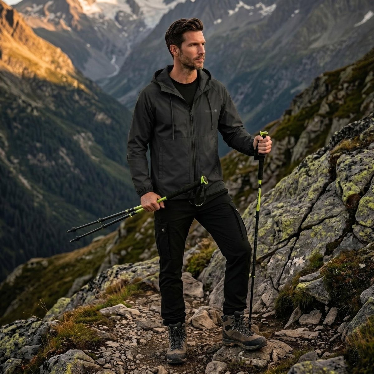 Chamarra rompevientos para hombre con capucha y bolsillos Greenlander - Greenlander