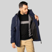 Chamarra Rompevientos Para Hombre con Forro de Mesh y Gorro Desmontable Greenlander - The Original Greenlander