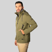 Chamarra Rompevientos Para Hombre con Forro de Mesh y Gorro Desmontable Greenlander - The Original Greenlander