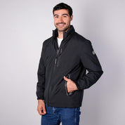 Chamarra rompevientos para hombre con gorro y bolsillo interno Greenlander - Greenlander