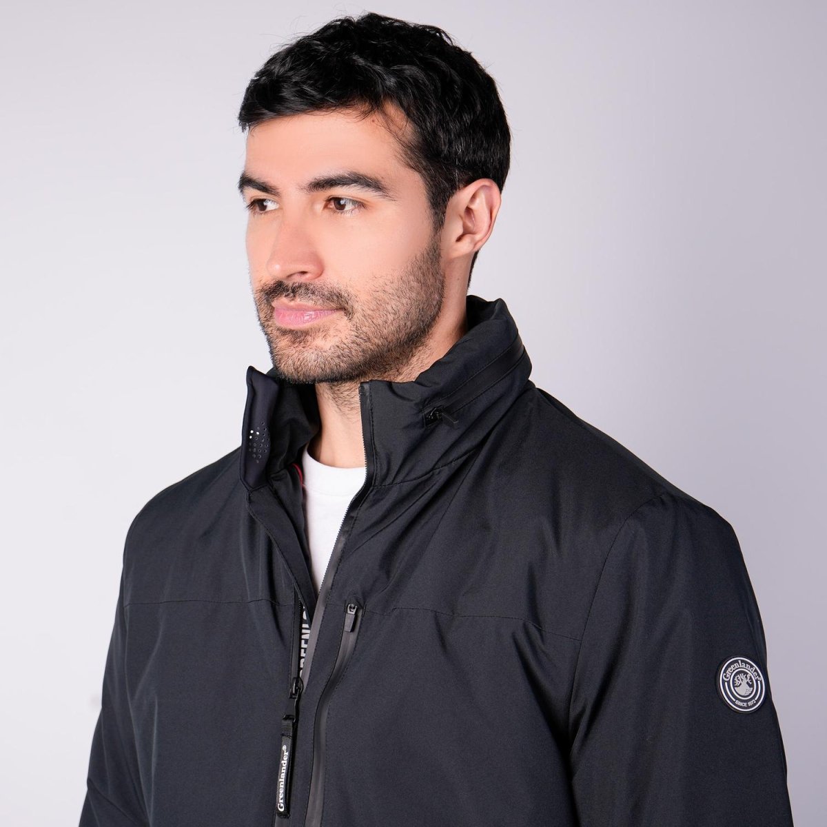 Chamarra rompevientos para hombre con gorro y bolsillo interno Greenlander - Greenlander