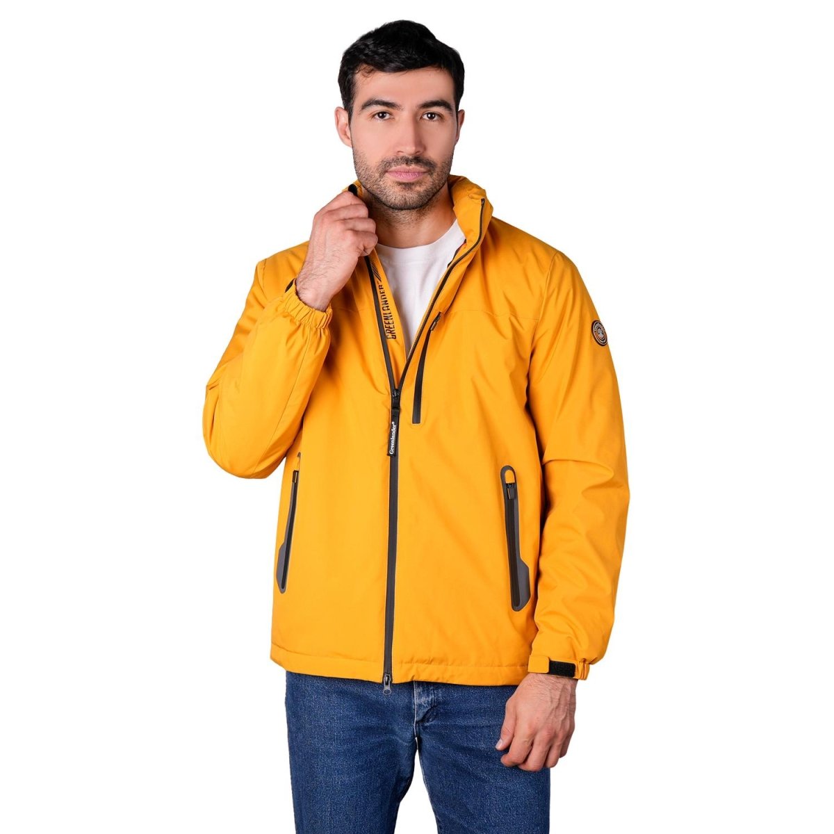 Chamarra rompevientos para hombre con gorro y bolsillo interno Greenlander - Greenlander