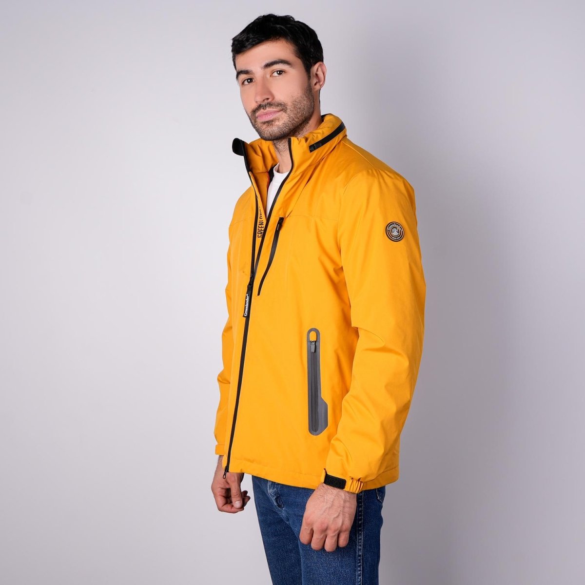 Chamarra rompevientos para hombre con gorro y bolsillo interno Greenlander - Greenlander