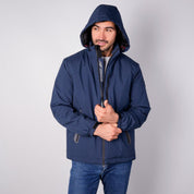 Chamarra rompevientos para hombre con gorro y bolsillo interno Greenlander - Greenlander