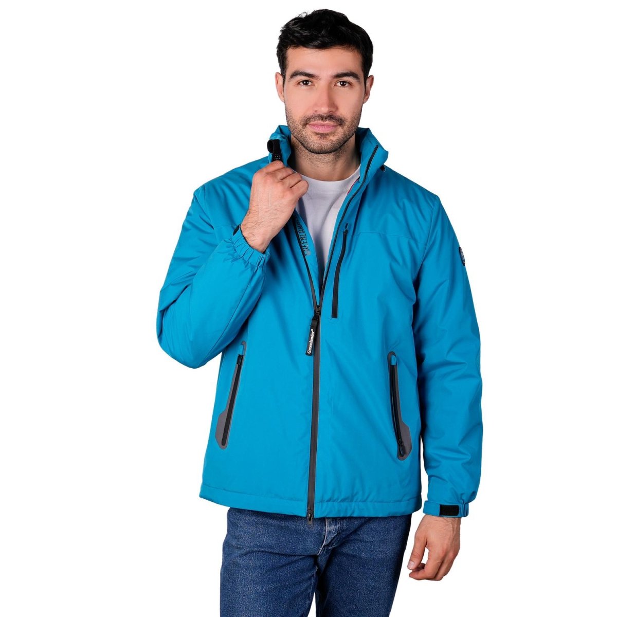 Chamarra rompevientos para hombre con gorro y bolsillo interno Greenlander - Greenlander