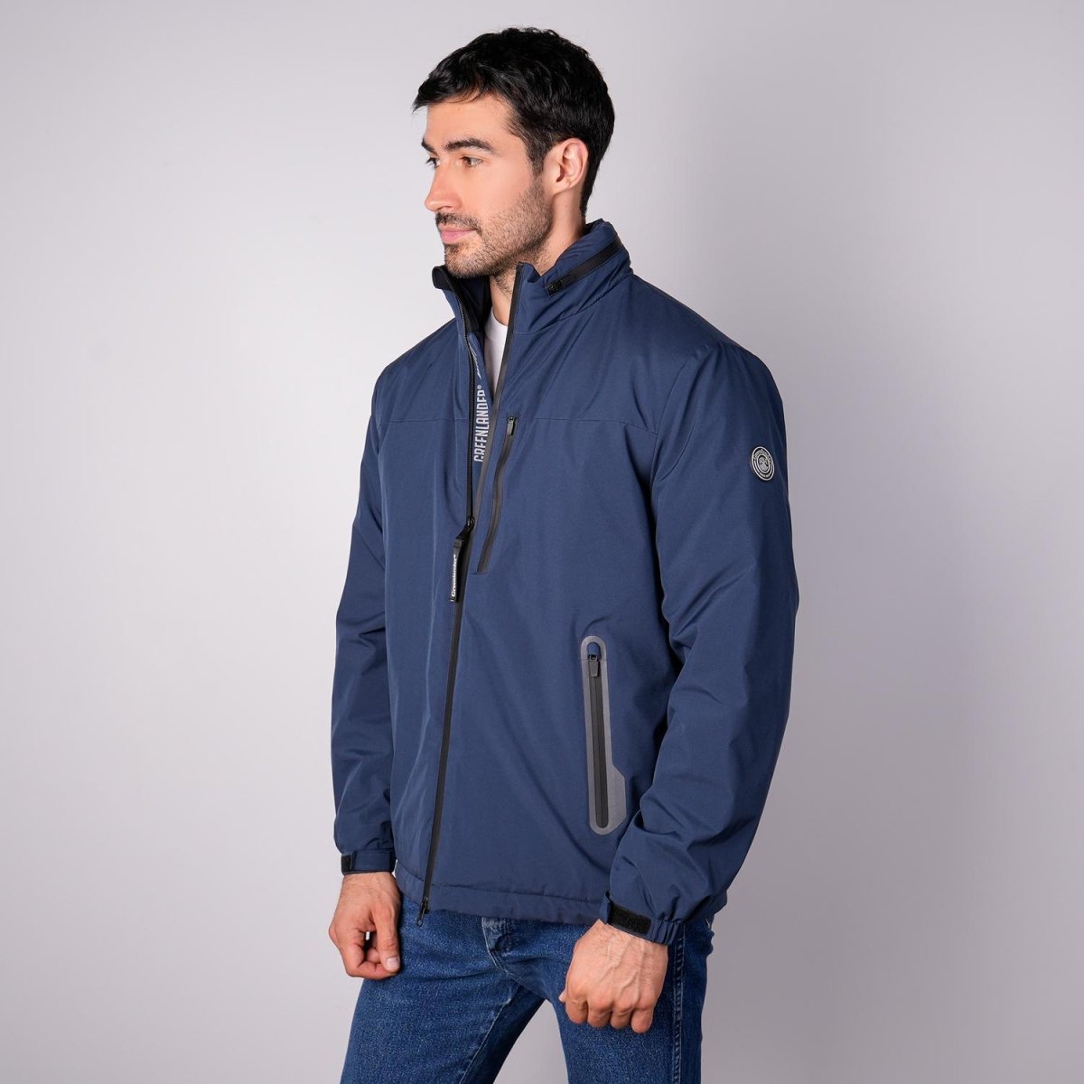 Chamarra rompevientos para hombre con gorro y bolsillo interno Greenlander - Greenlander