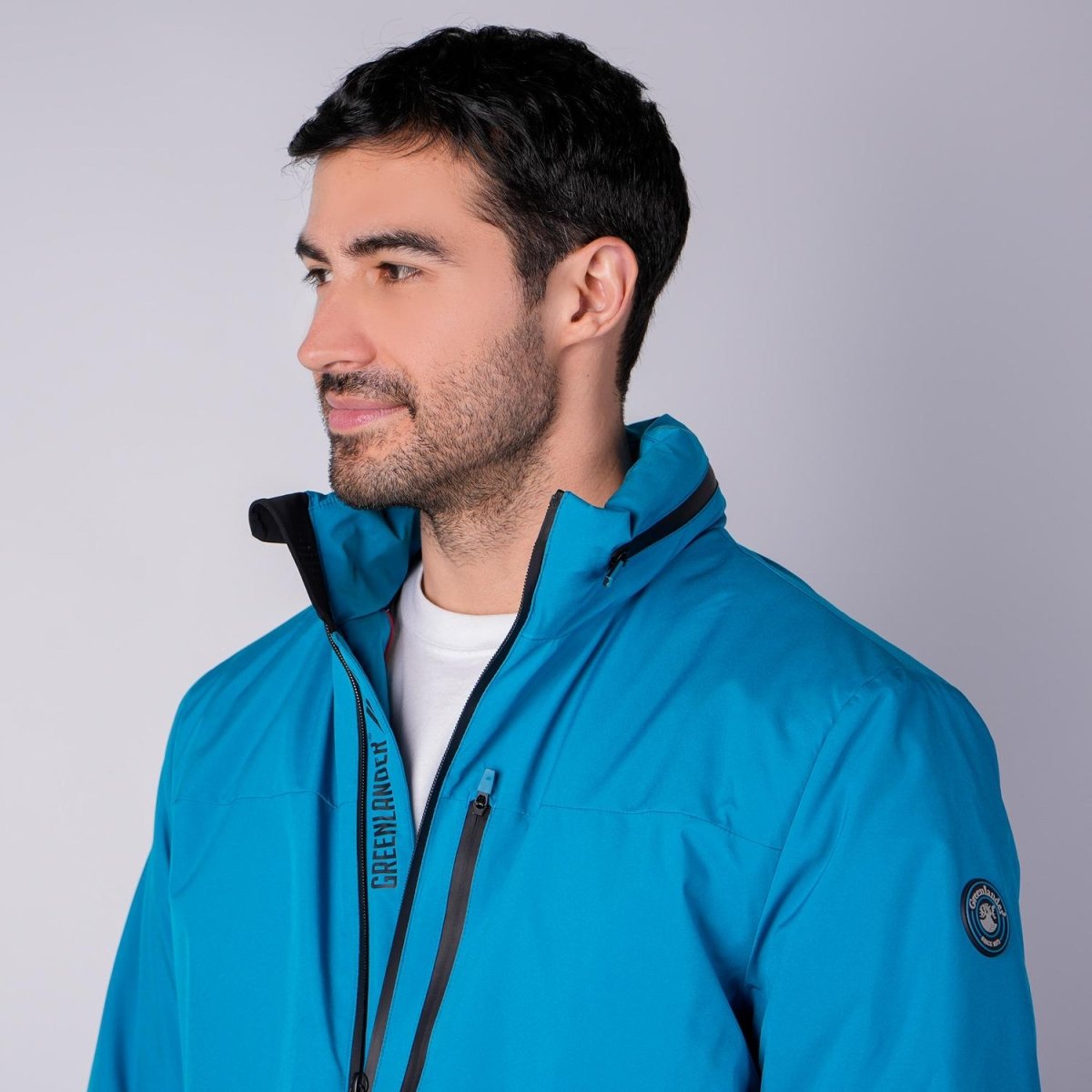 Chamarra rompevientos para hombre con gorro y bolsillo interno Greenlander - Greenlander