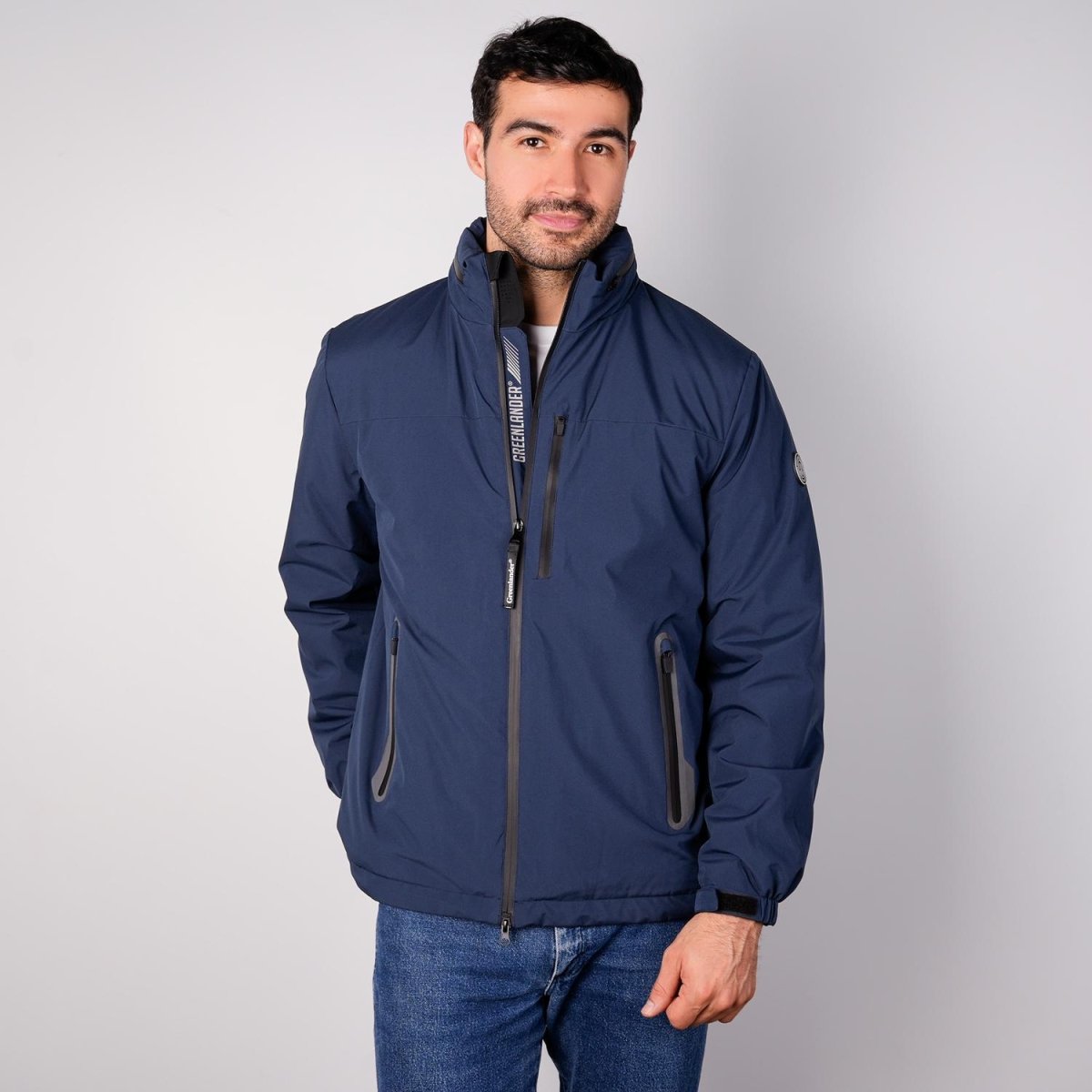Chamarra rompevientos para hombre con gorro y bolsillo interno Greenlander - Greenlander