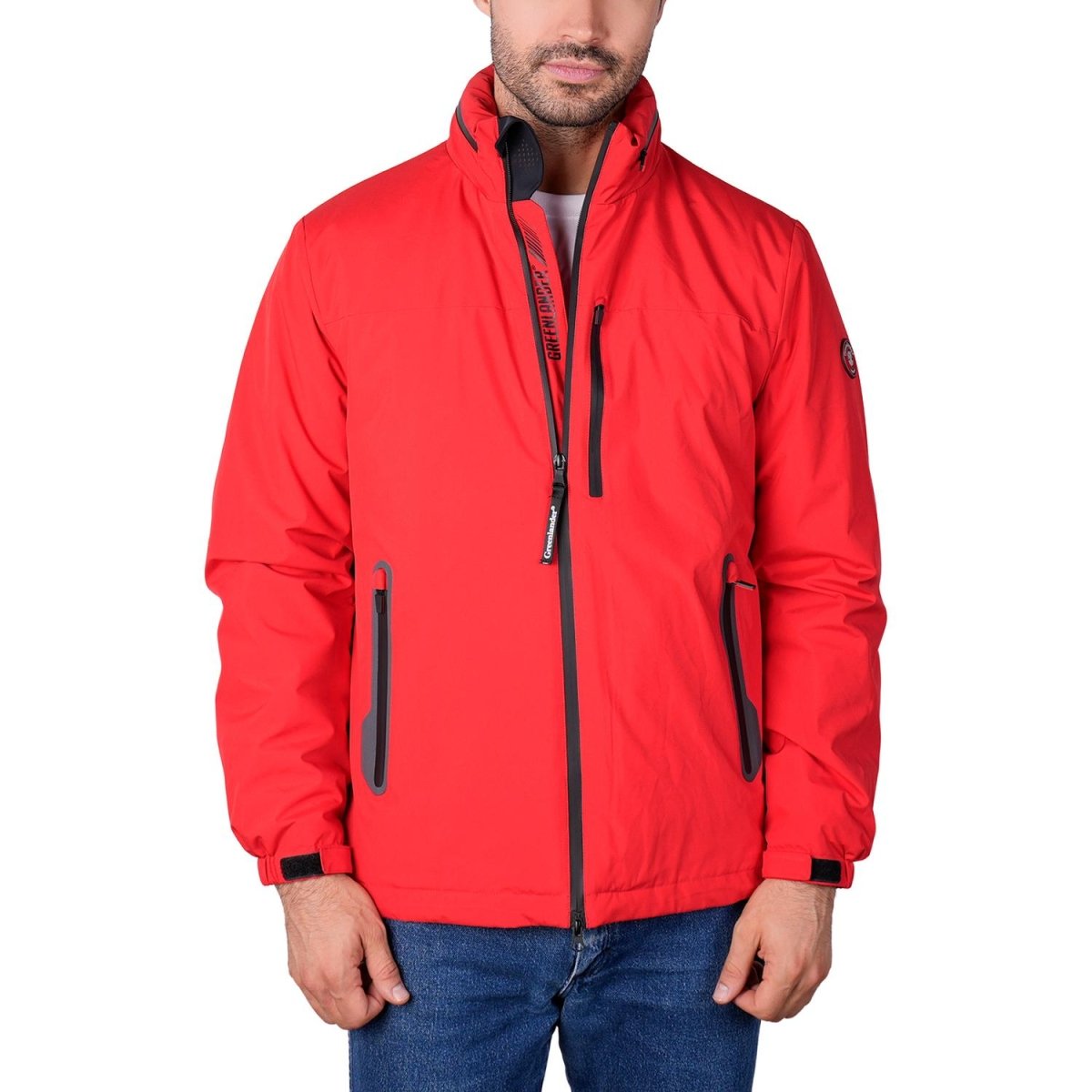 Chamarra rompevientos para hombre con gorro y bolsillo interno Greenlander - Greenlander