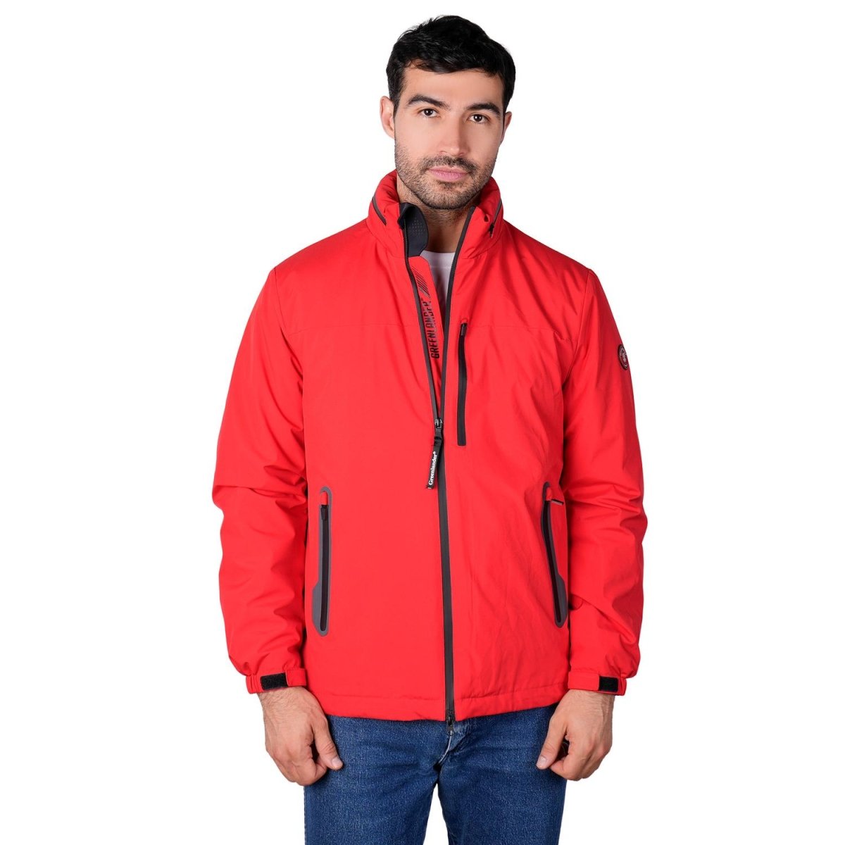 Chamarra rompevientos para hombre con gorro y bolsillo interno Greenlander - Greenlander