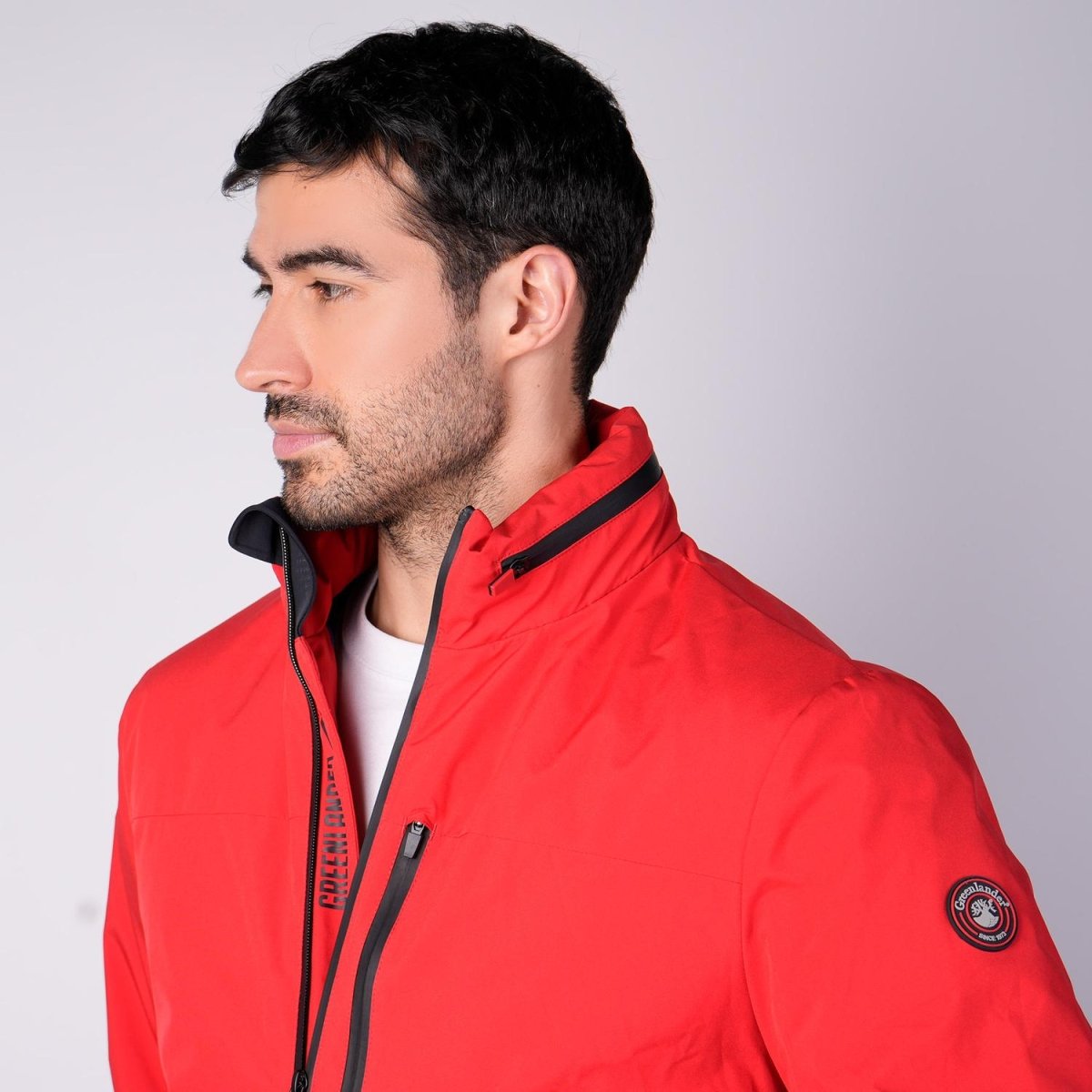 Chamarra rompevientos para hombre con gorro y bolsillo interno Greenlander - Greenlander