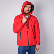 Chamarra rompevientos para hombre con gorro y bolsillo interno Greenlander - Greenlander