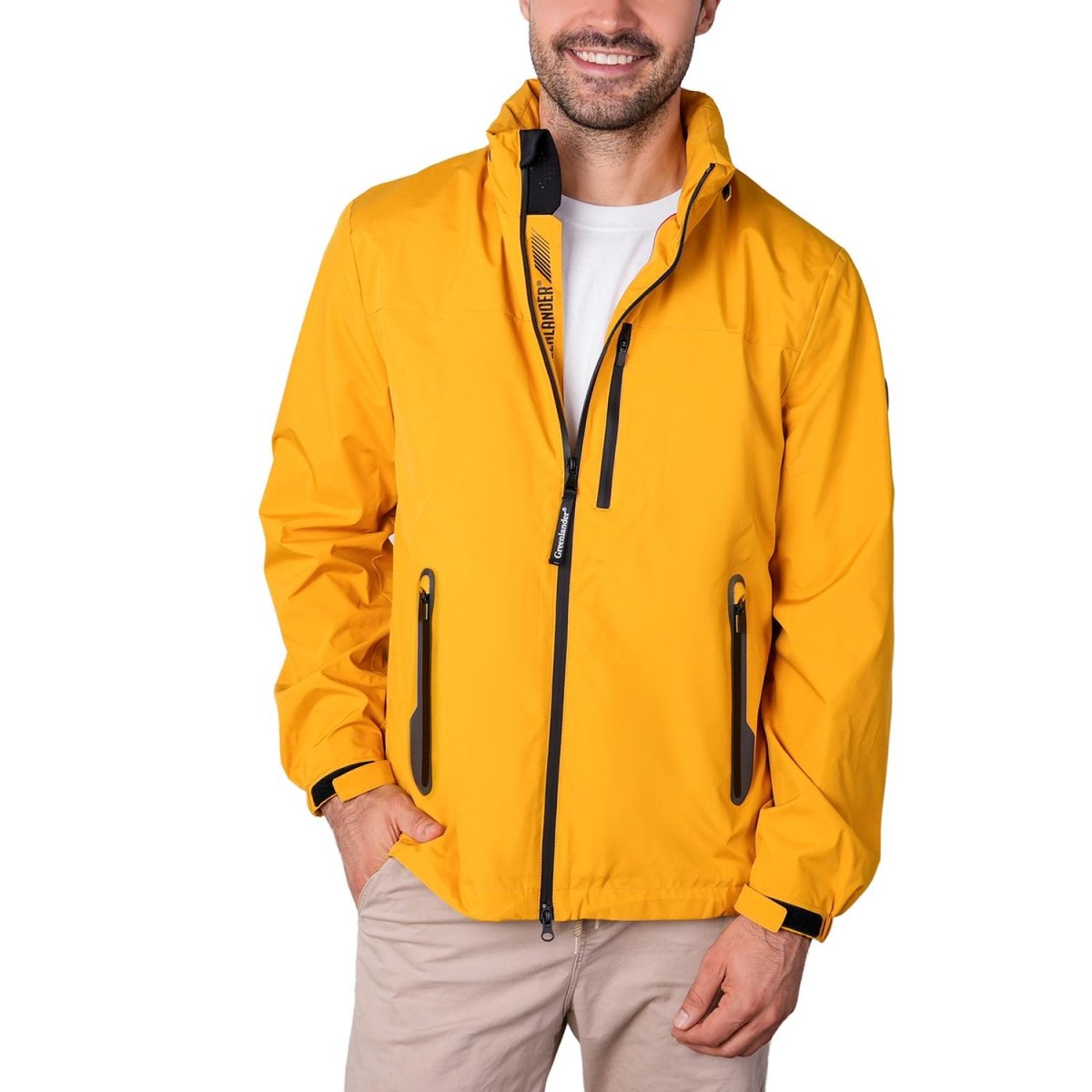 Chamarra rompevientos para hombre con gorro y bolsillo interno Greenlander - Greenlander