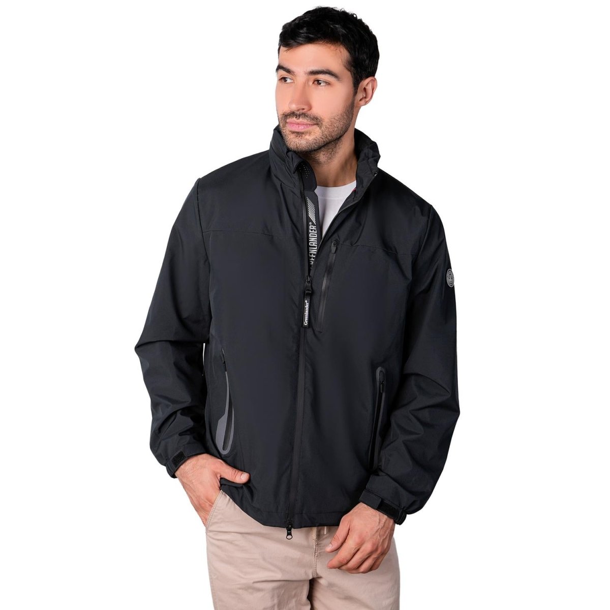 Chamarra rompevientos para hombre con gorro y bolsillo interno Greenlander - Greenlander