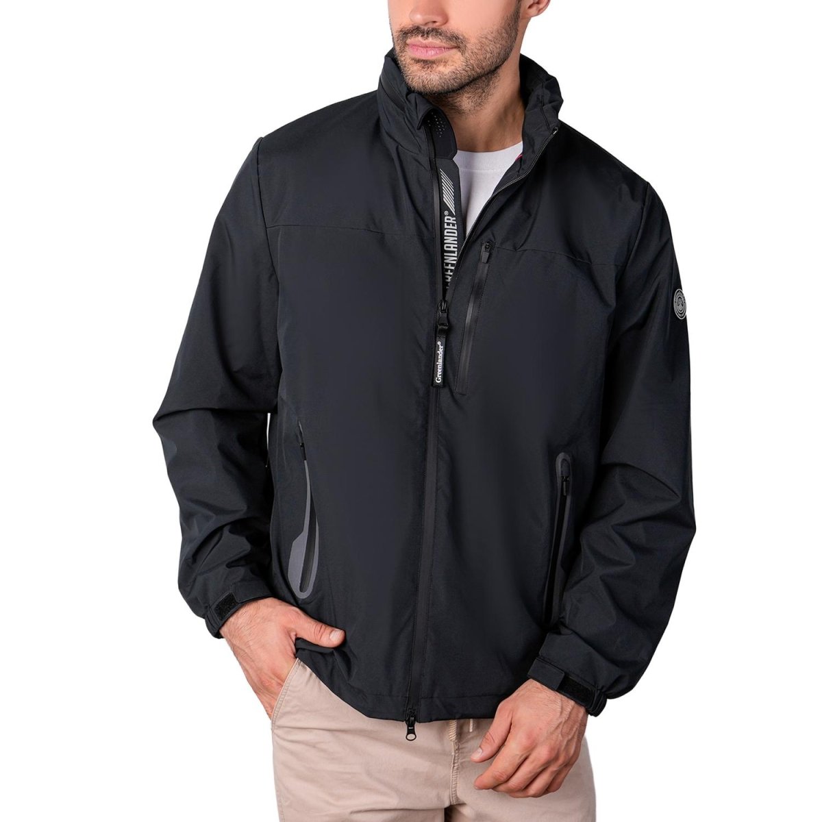 Chamarra rompevientos para hombre con gorro y bolsillo interno Greenlander - Greenlander