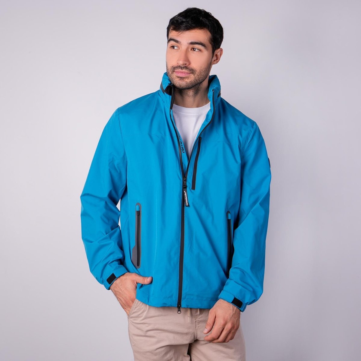 Chamarra rompevientos para hombre con gorro y bolsillo interno Greenlander - Greenlander