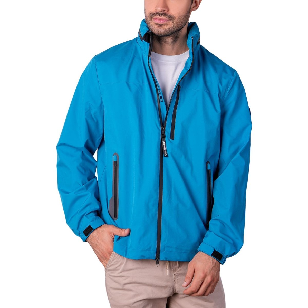 Chamarra rompevientos para hombre con gorro y bolsillo interno Greenlander - Greenlander