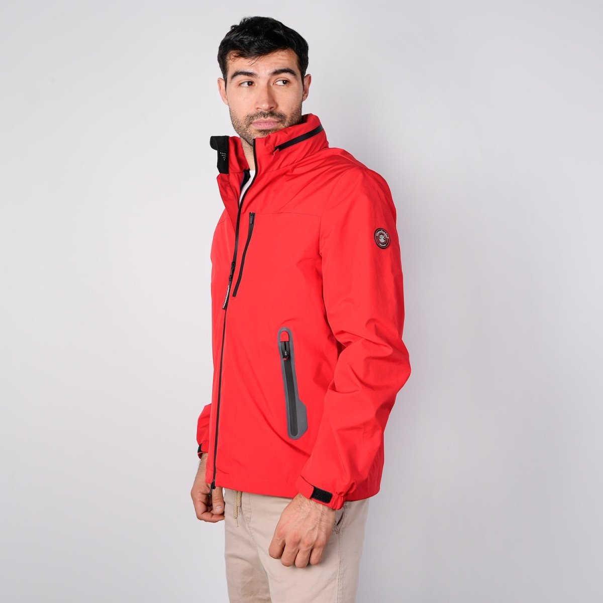 Chamarra rompevientos para hombre con gorro y bolsillo interno Greenlander - Greenlander