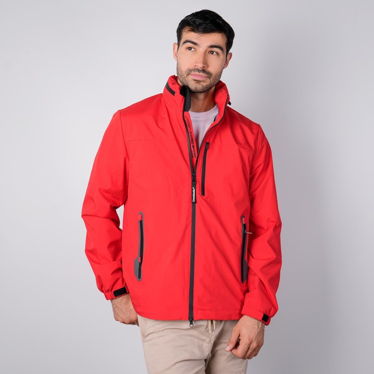 Chamarra rompevientos para hombre con gorro y bolsillo interno Greenlander - Greenlander