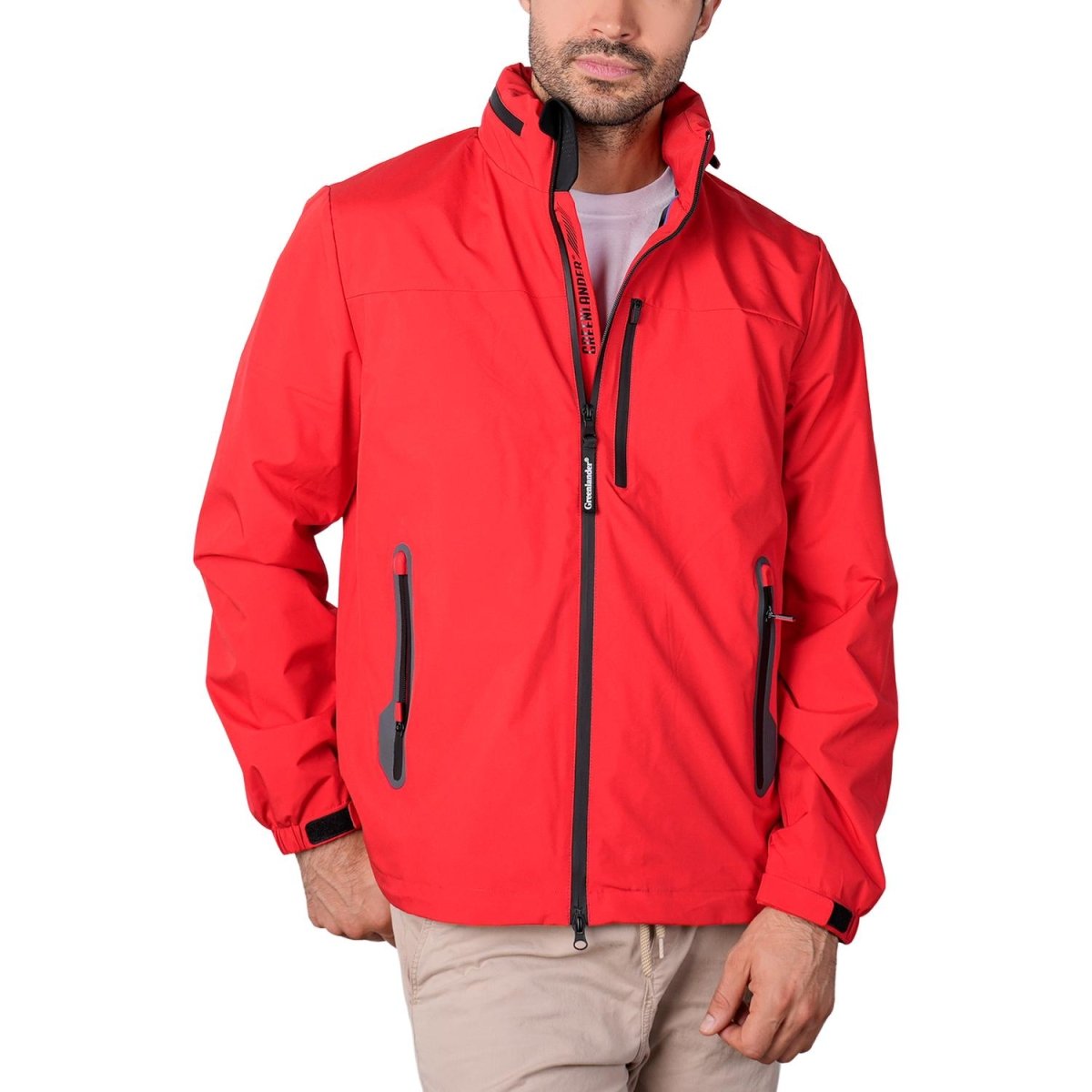 Chamarra rompevientos para hombre con gorro y bolsillo interno Greenlander - Greenlander