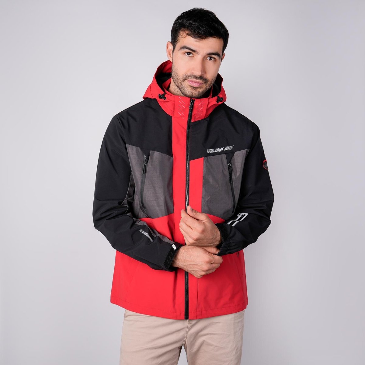 Chamarra rompevientos para hombre Greenlander con bolsillos a prueba de agua - Greenlander