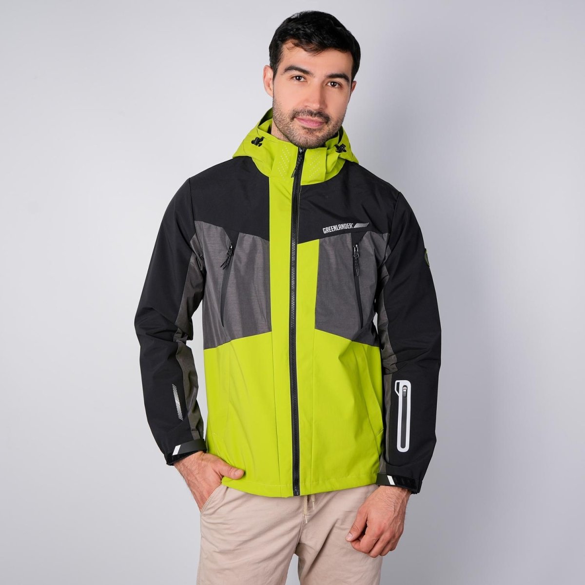 Chamarra rompevientos para hombre Greenlander con bolsillos a prueba de agua - Greenlander