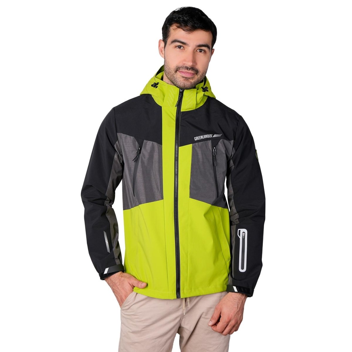 Chamarra rompevientos para hombre Greenlander con bolsillos a prueba de agua - Greenlander